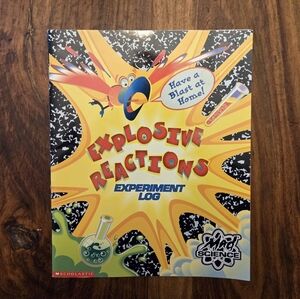 Scholastic Explosive Reactions Experiment Log Paperback Book, 8" x 10"